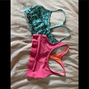 2 Champion sports bras medium pink reversible